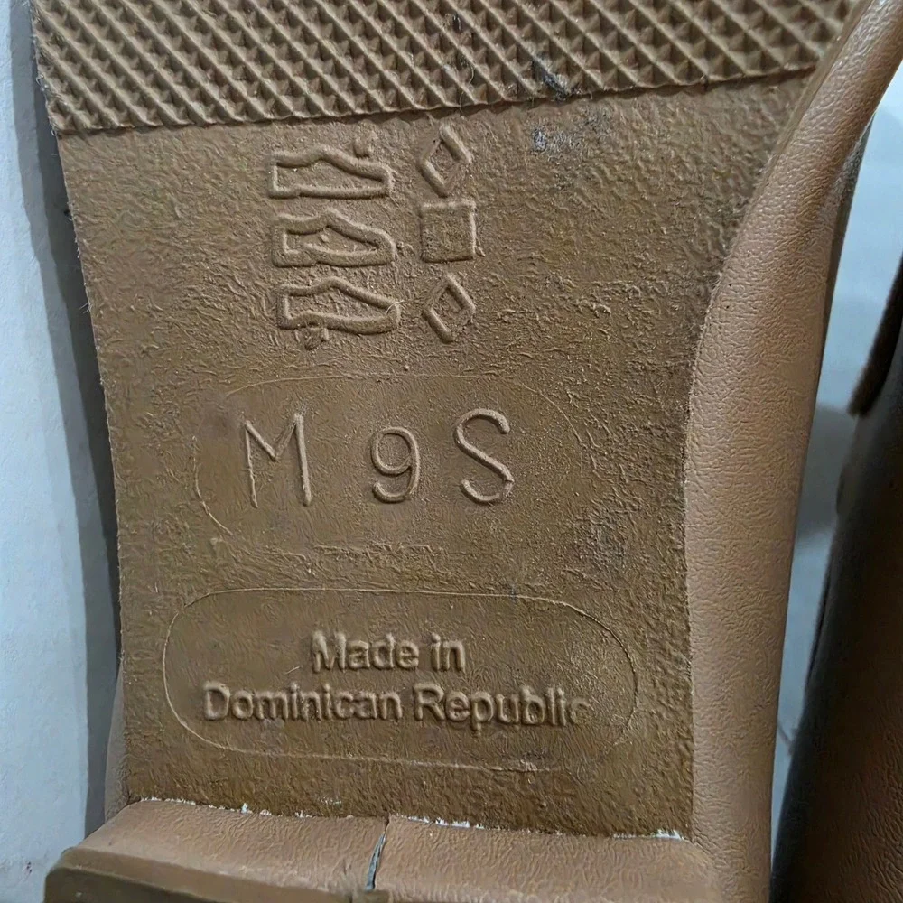 So Danca TA35 Tan Mary Jane Tap Shoes Kids Size 9S Snap Elastic Strap